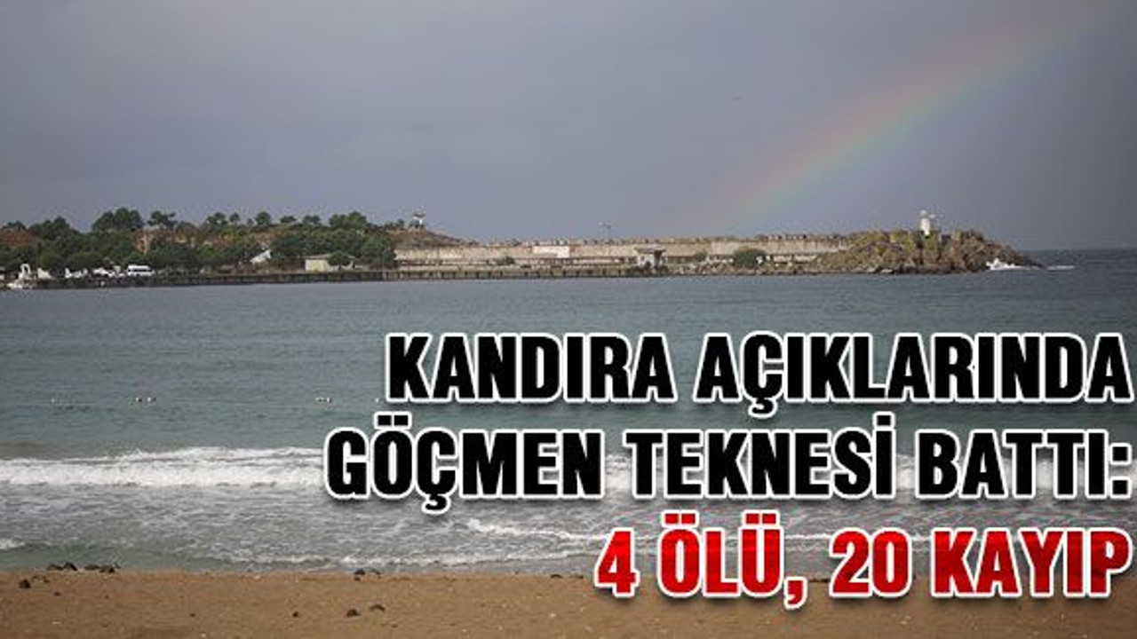 Kandıra açıklarında göçmen teknesi battı: 4 ölü, 20 kayıp