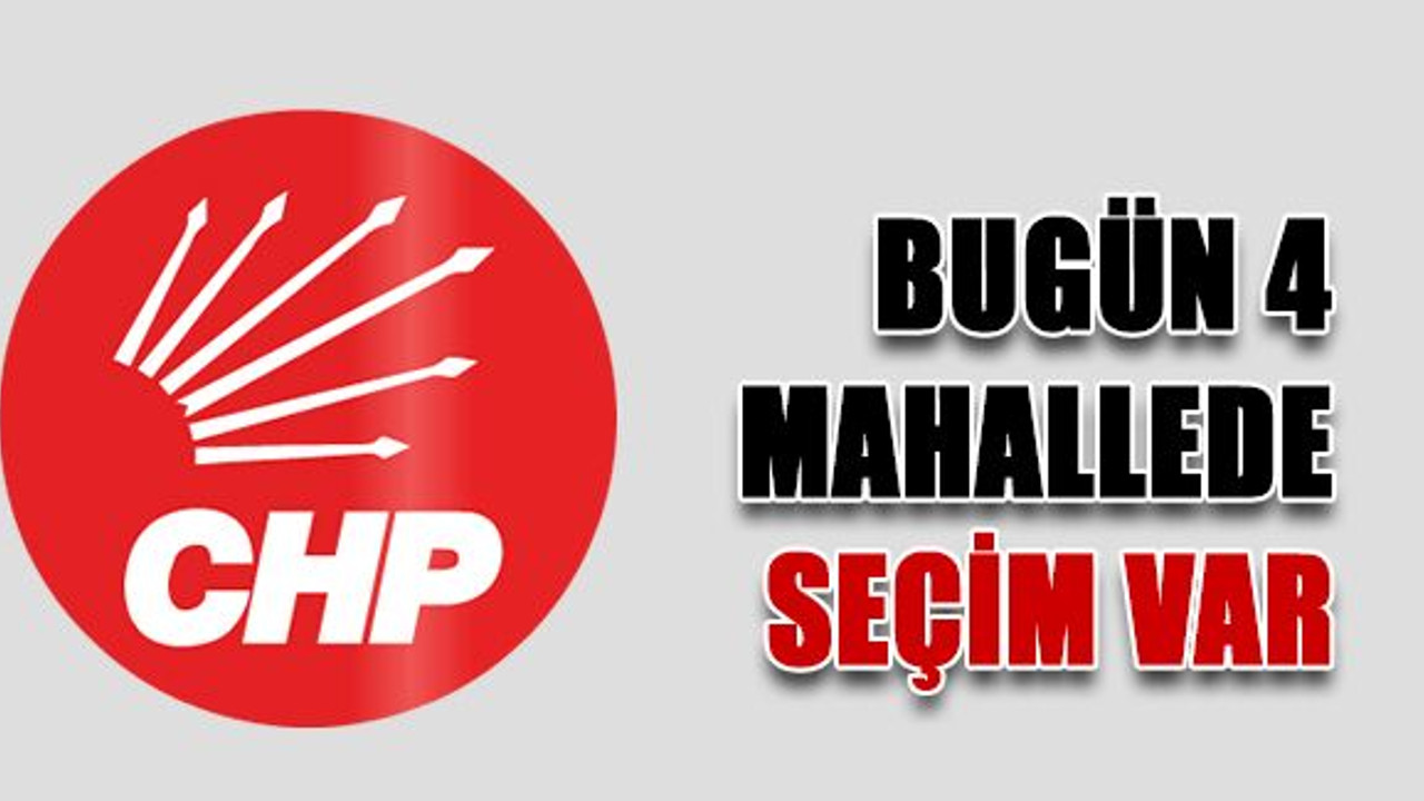 Bugün 4 mahallede seçim var
