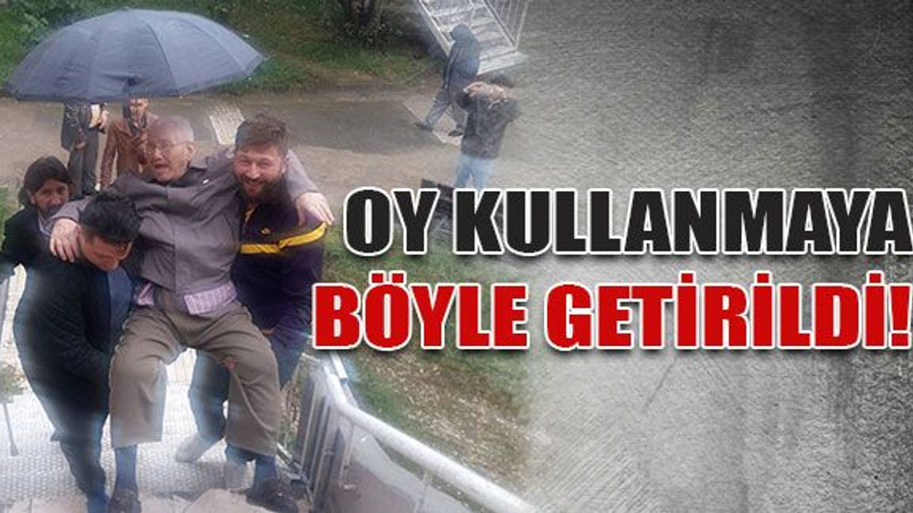 Oy kullanmaya böyle getirildi!
