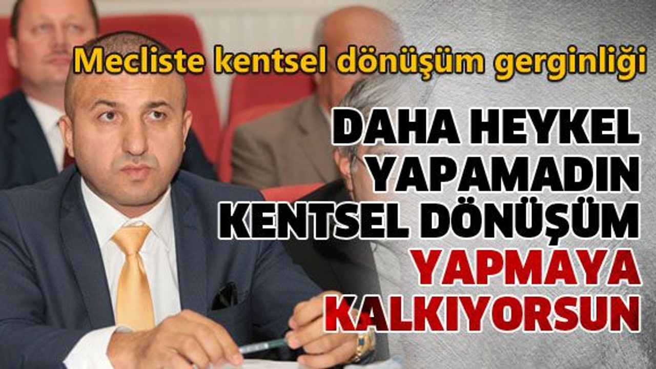 “Daha heykel yapamadın kentsel dönüşüm yapmaya kalkıyorsun”