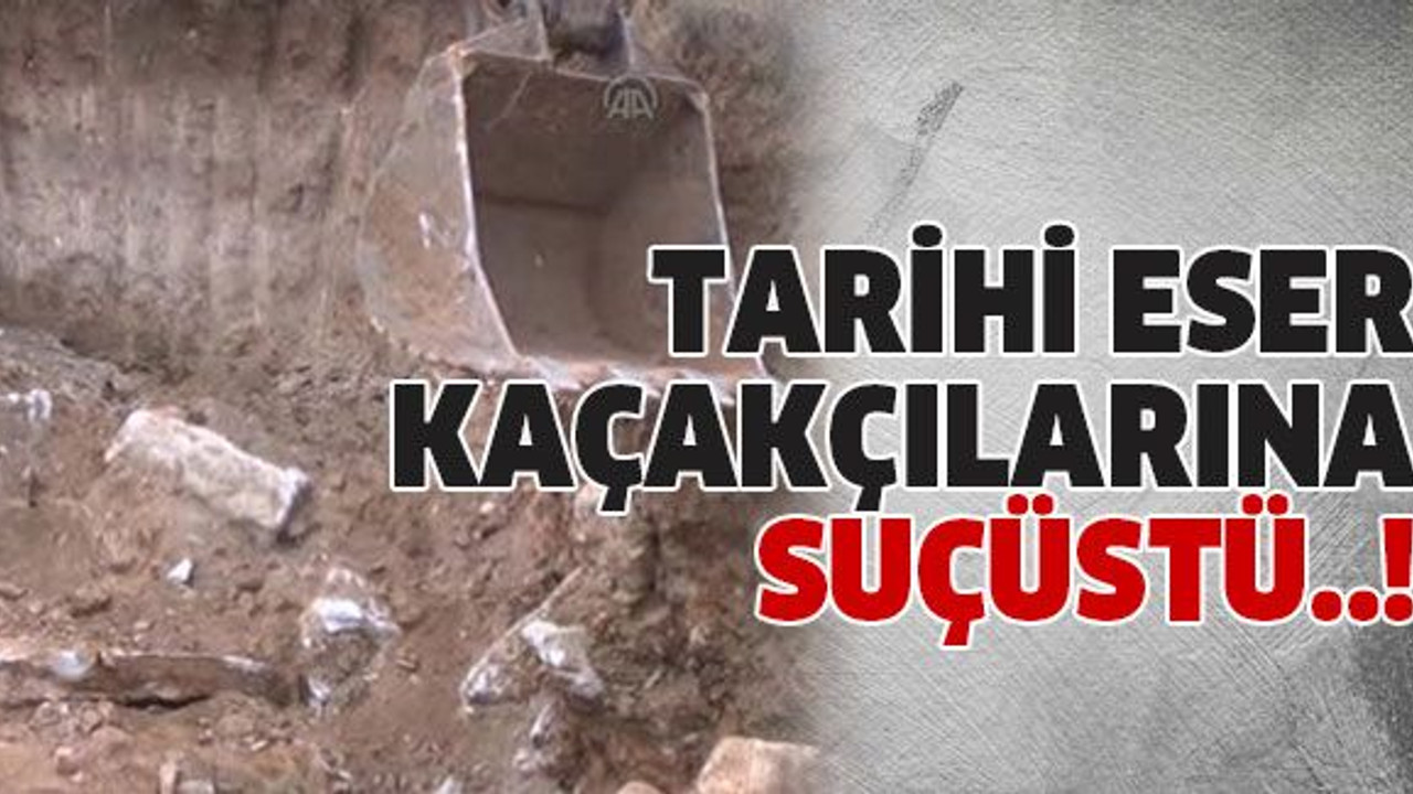 Tarihi eser kaçakçılarına suçüstü..!