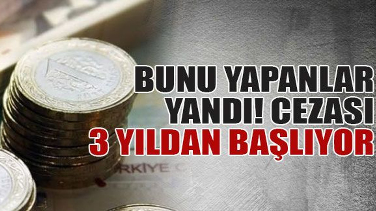 Bunu yapanlar yandı! Cezası 3 yıldan başlıyor