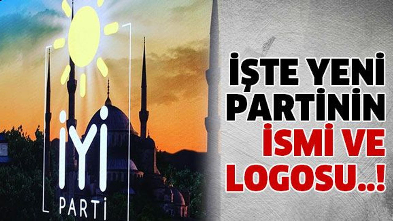 İşte yeni partinin ismi ve logosu..!