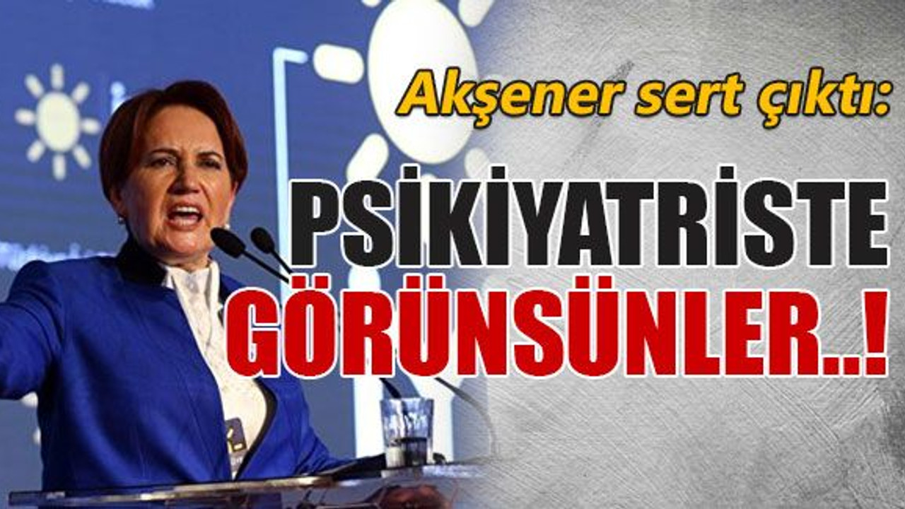 Psikiyatriste görünsünler..!