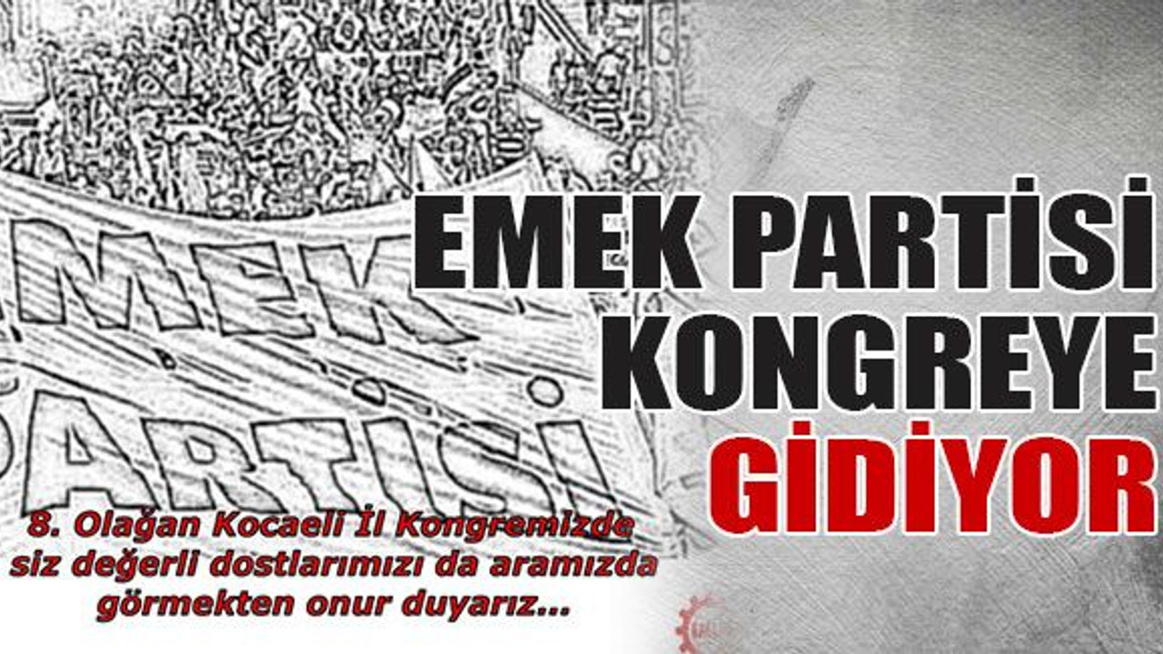 EMEK Partisi kongreye gidiyor