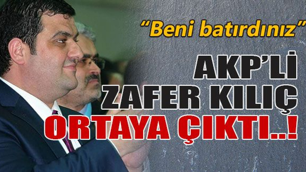 AKP’li zafer kılıç ortaya çıktı..!