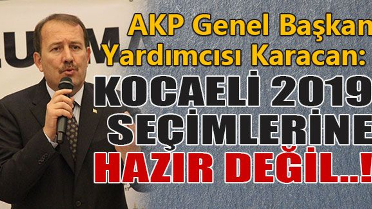Kocaeli 2019 seçimlerine hazır değil..!
