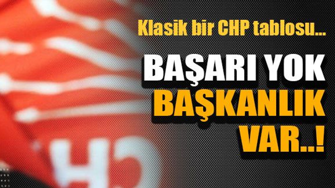 Başarı yok başkanlık var..!