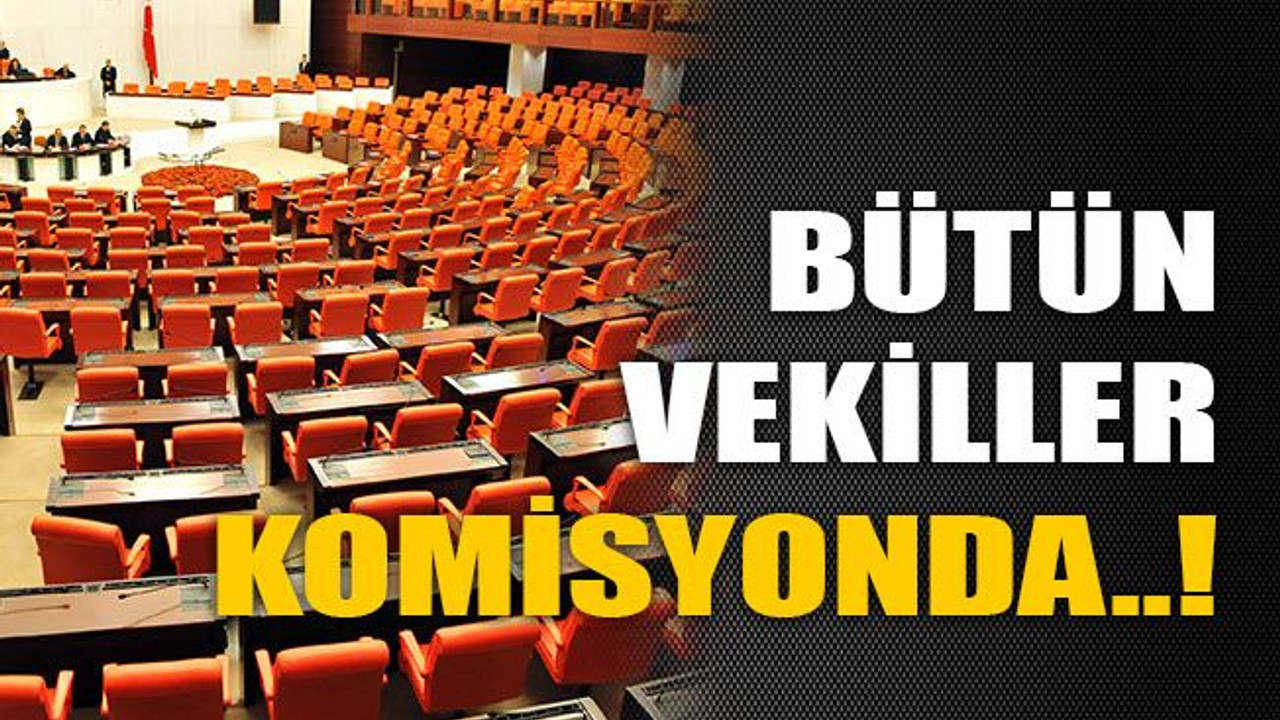 Bütün vekiller komisyonda..!
