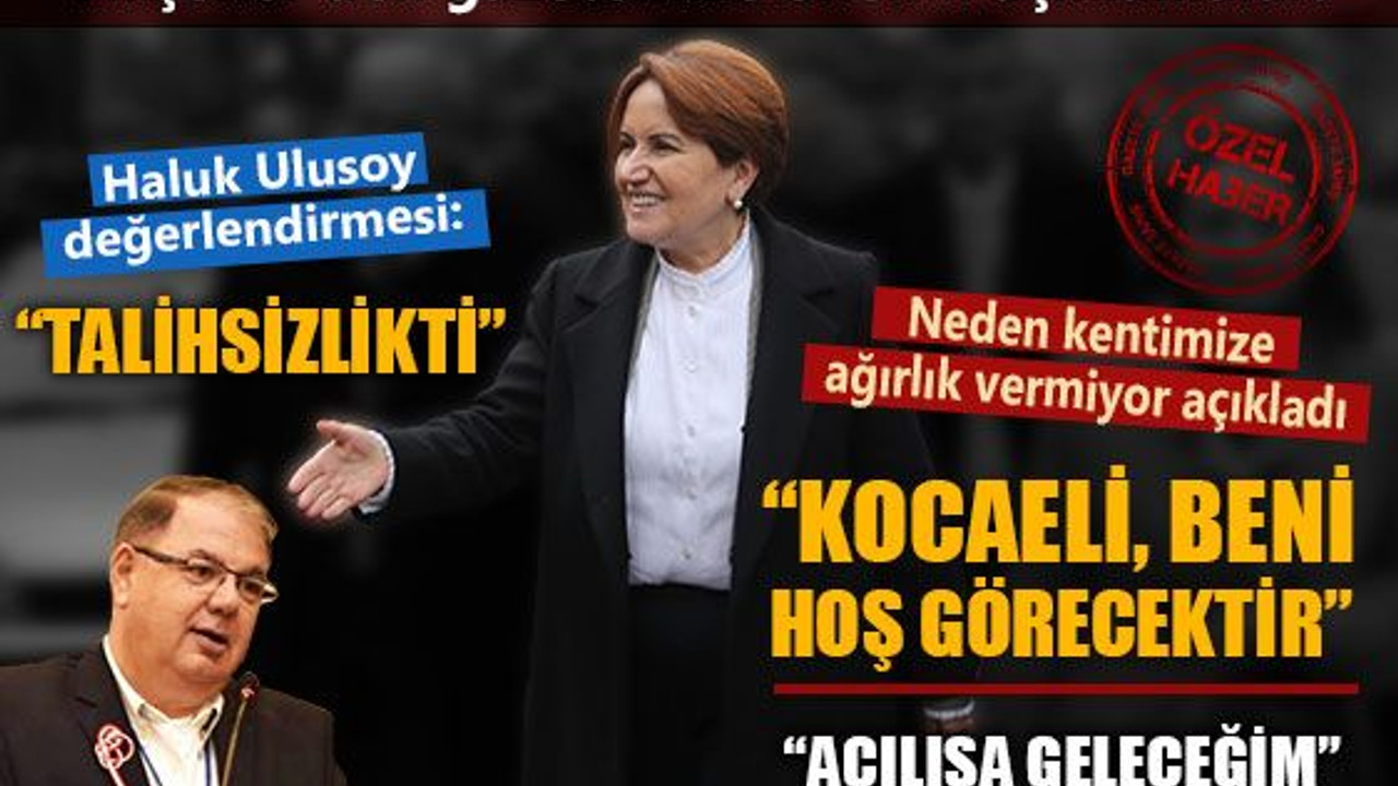 "Açılışa geleceğim"