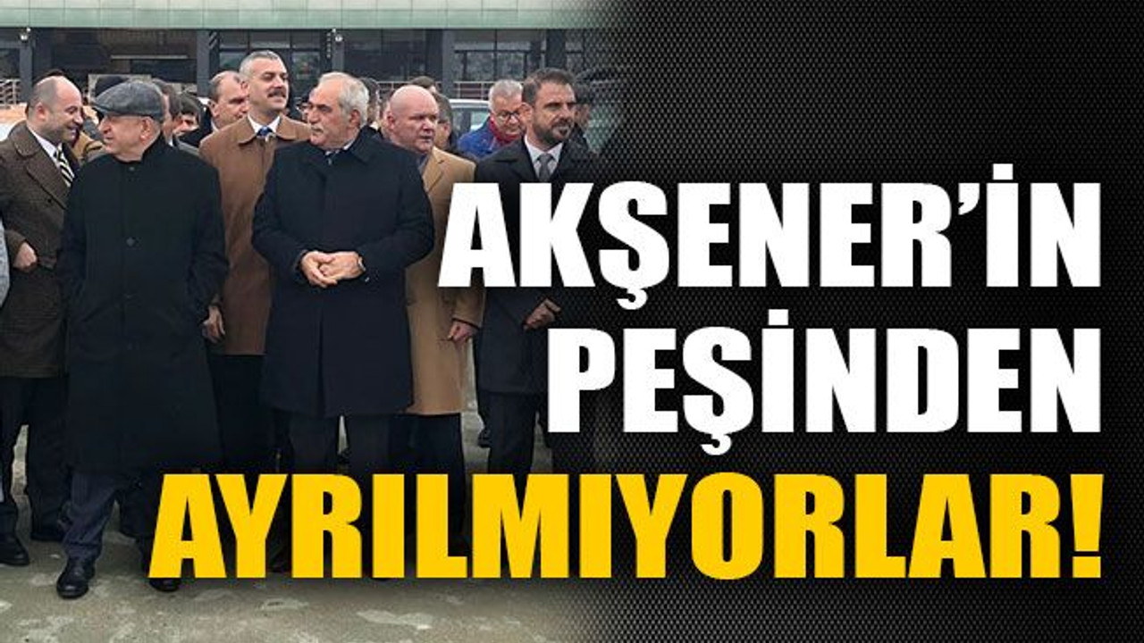 Akşener’in peşinden ayrılmıyorlar!