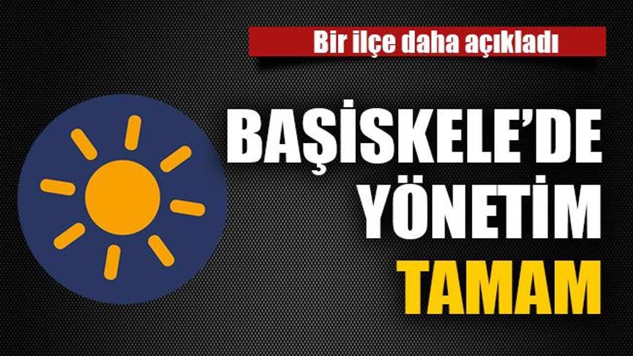 Başiskele'de yönetim tamam