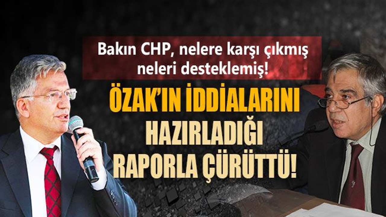 Orhan Tanış, Özak'ın iddialarına karşı öyle bir rapor hazırladı ki!