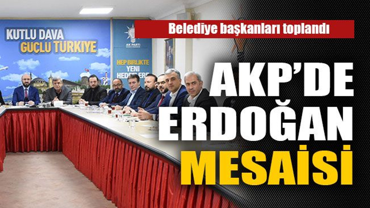 AKP’de Erdoğan mesaisi