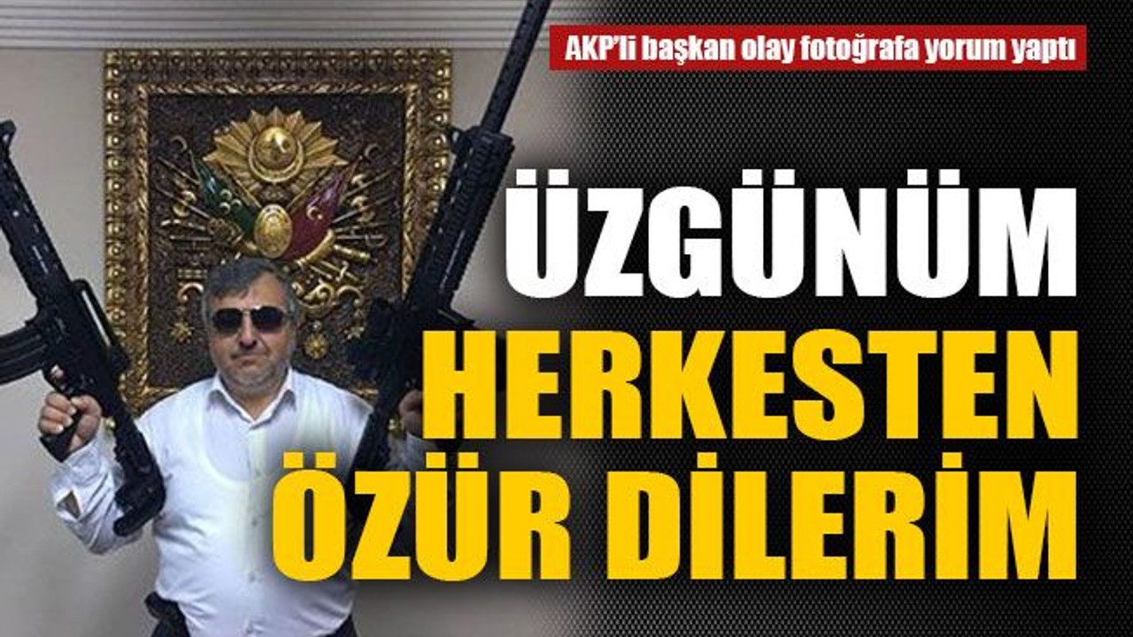 Üzgünüm, herkesten özür dilerim