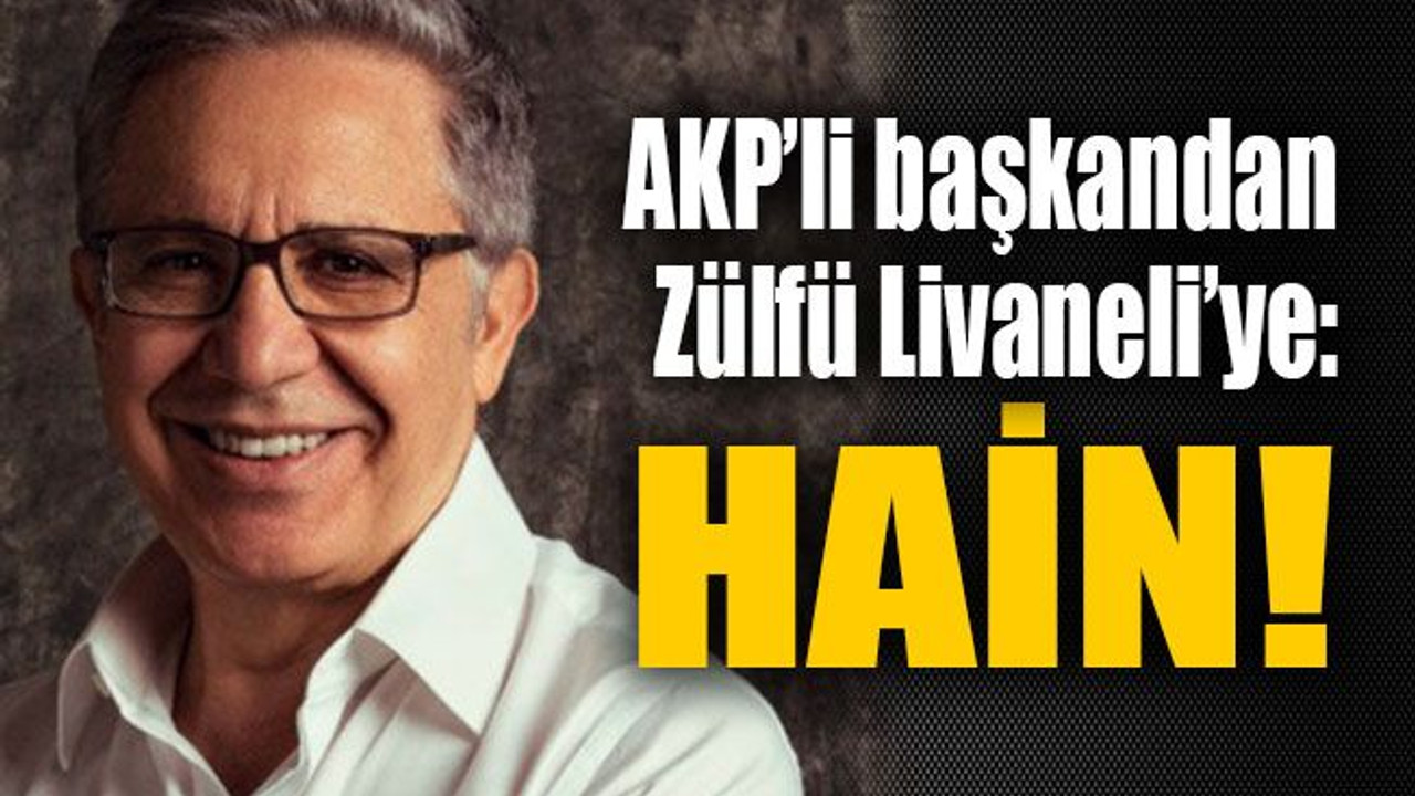 AKP’li başkandan Zülfü Livaneli’ye: HAİN!