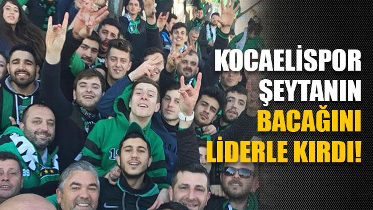 Kocaelispor, şeytanın bacağını liderle kırdı!