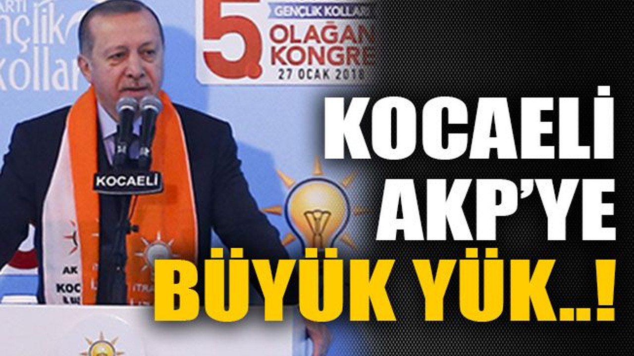Kocaeli AKP’ye büyük yük..!