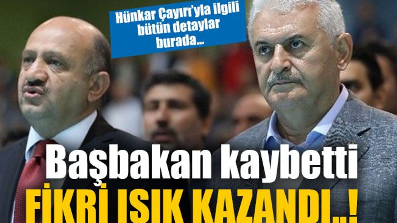 Başbakan kaybetti Fikri Işık KAZANDI..!