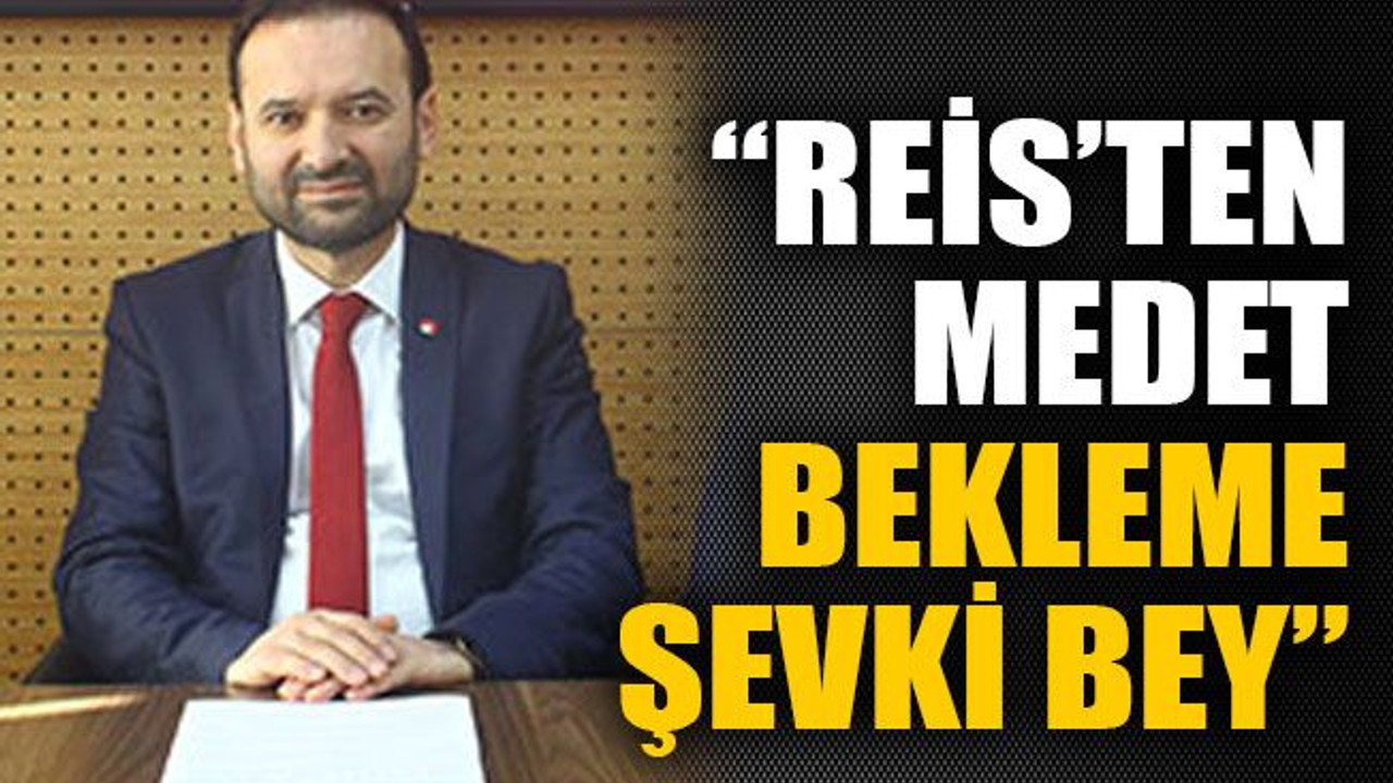 Çelik: Reis’ten medet bekleme Şevki bey
