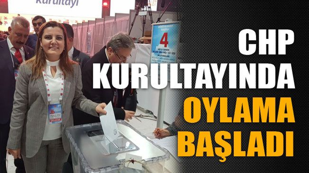 CHP'nin 36’ncı Olağan Kurultayında oy kullanma işlemi başladı