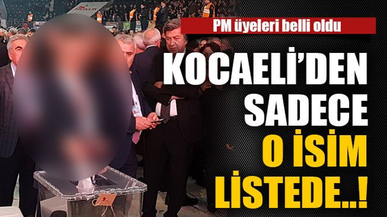 PM üyeleri belli oldu..!