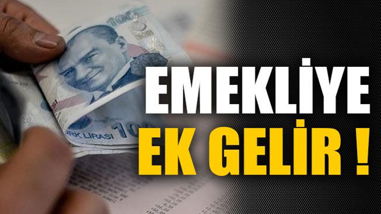 Emekliye ek gelir !