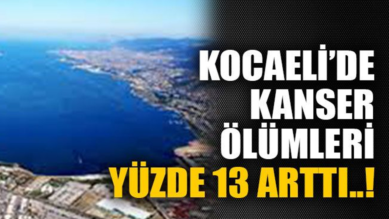 Kocaeli’de kanser ölümleri yüzde 13 arttı..!