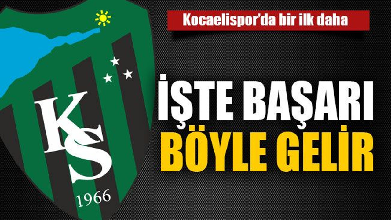İşte başarı böyle gelir