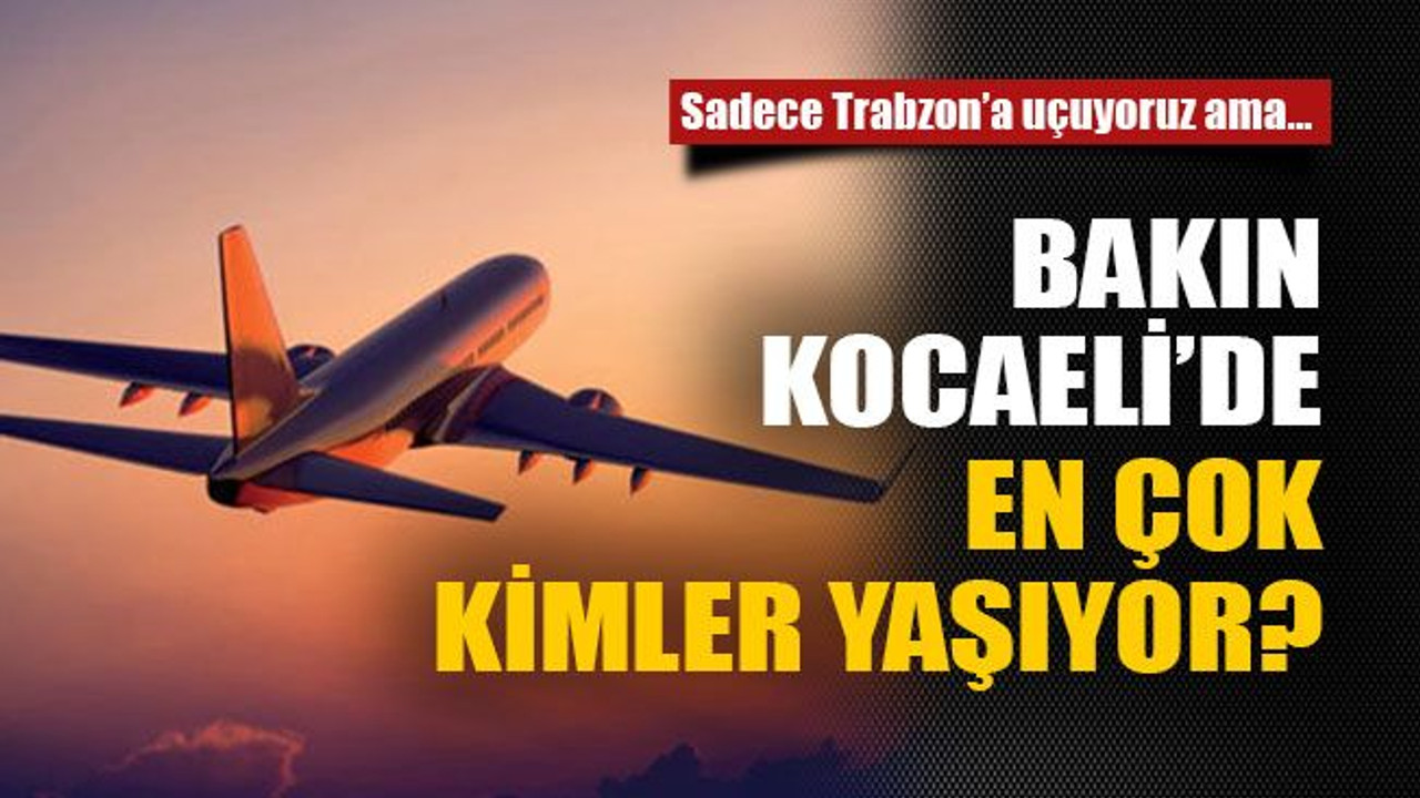 Bakın Kocaeli’de en çok kimler yaşıyor?