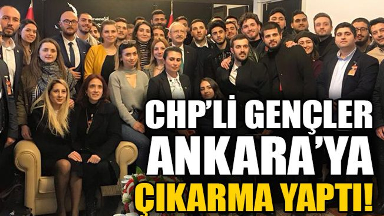 CHP’li gençler Ankara’ya çıkarma yaptı