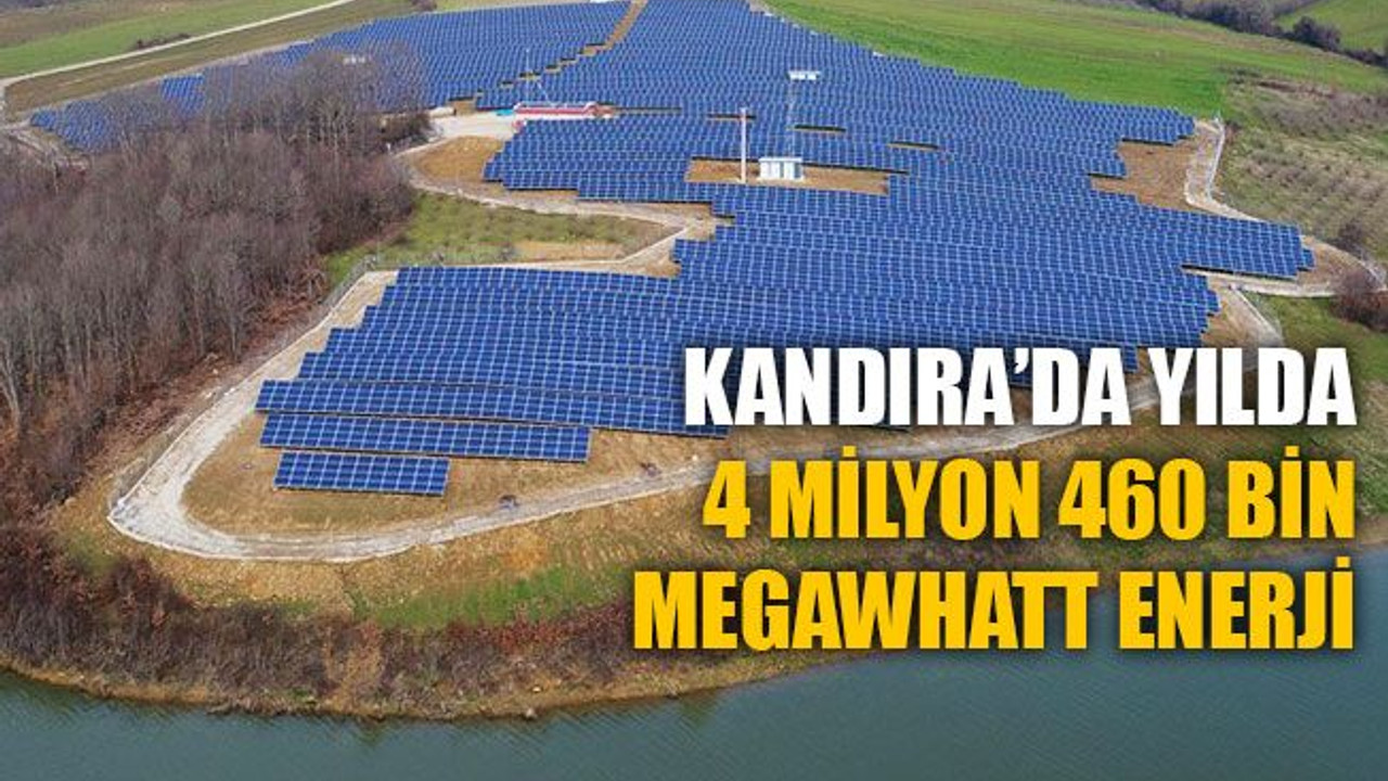 Kandıra’da yılda 4 milyon 460 bin megawhatt enerji