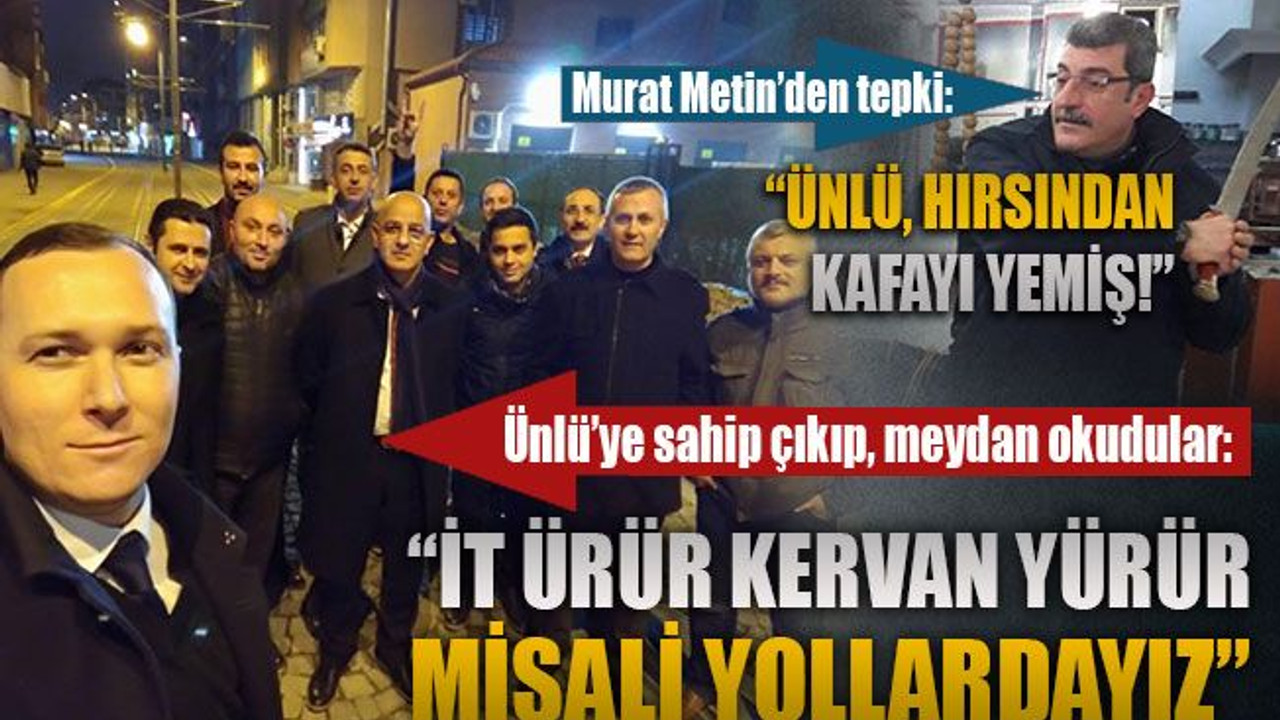 Ünlü ile fotoğraf çektirip, meydan okudular: İt ürür kervan yürür misali yollardayız