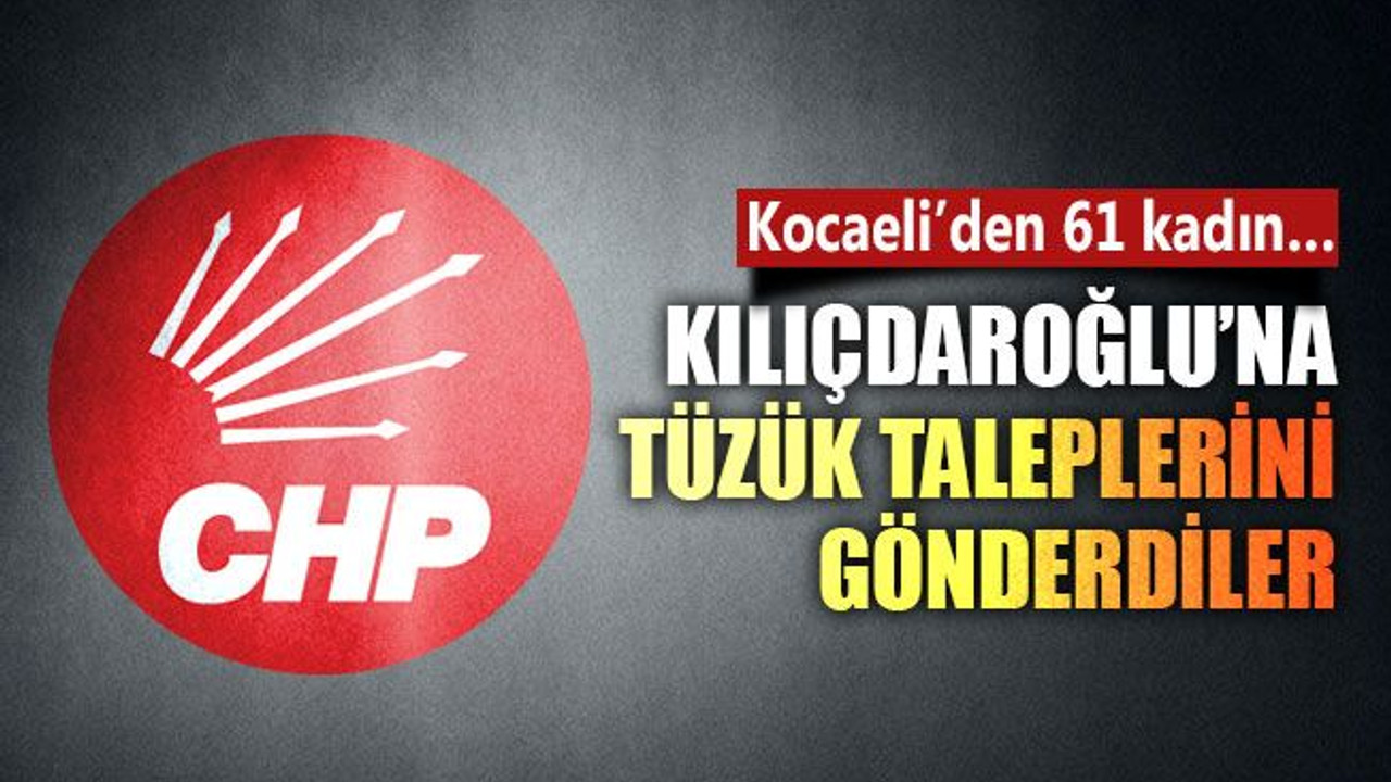 CHP'li kadınlar Kocaeli'den Kılıçdaroğlu'na 7 öneri sundu!