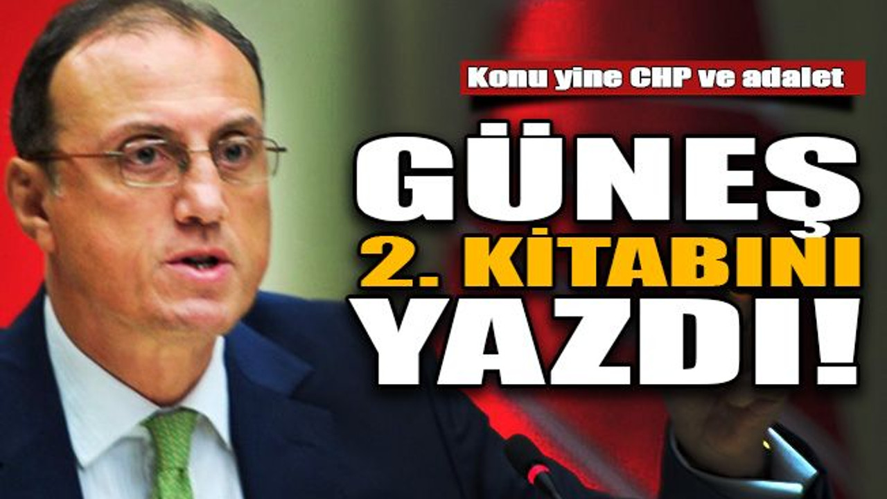 Konu yine CHP ve adalet… Hurşit Güneş 2. kitabını yazdı!