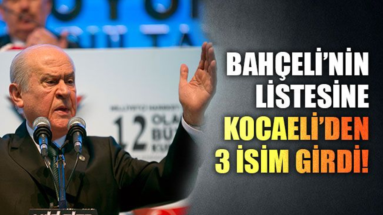 Listeye, Kocaeli’den 3 isim girdi!