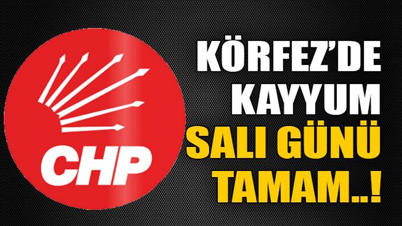 Körfez’de kayyum salı günü tamam..!
