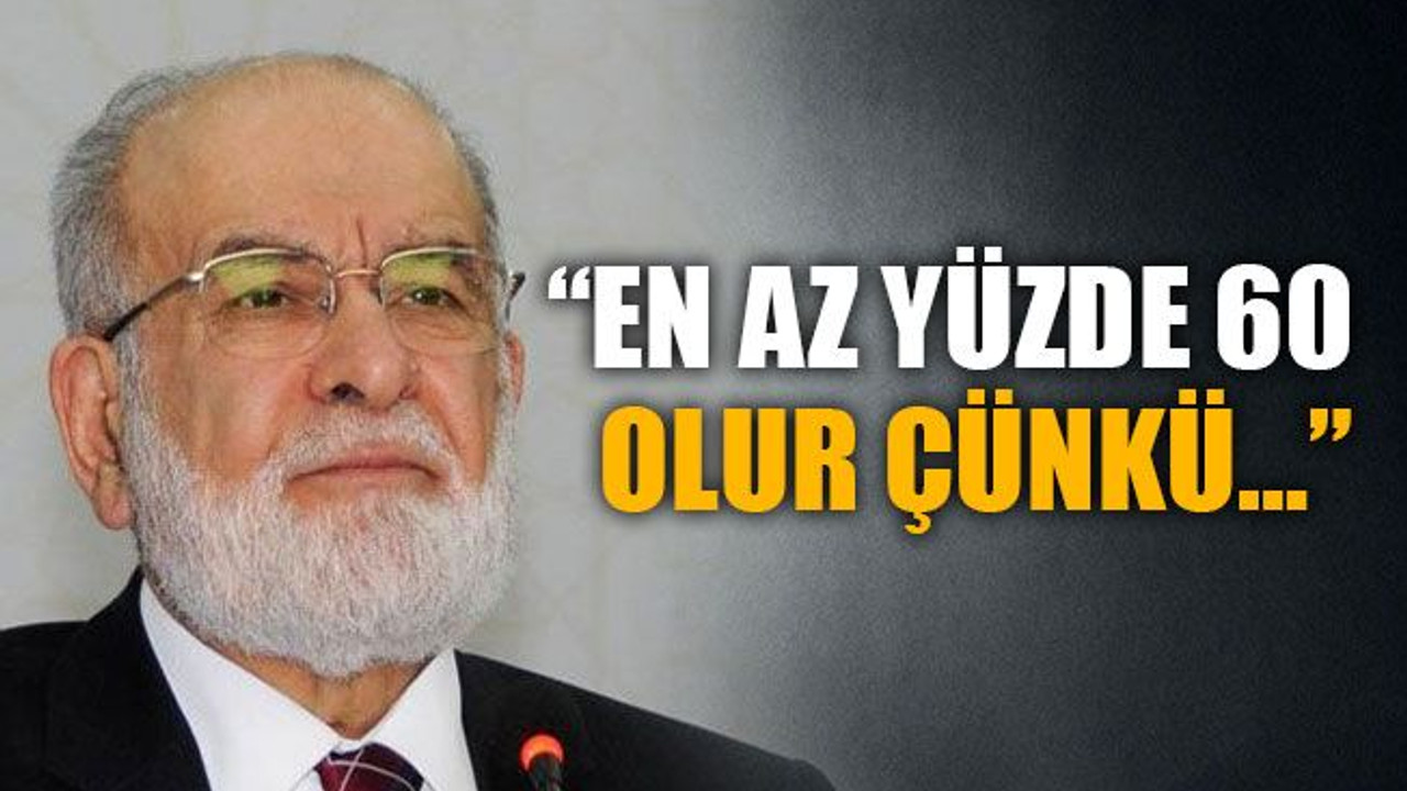 Temel Karamollaoğlu: En az yüzde 60 olur çünkü…