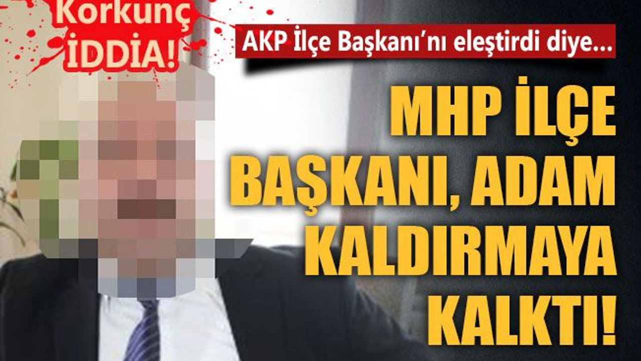 Korkunç iddia: Kocaeli'de, MHP İlçe Başkanı, silah çekti, aracıyla kovaladı!