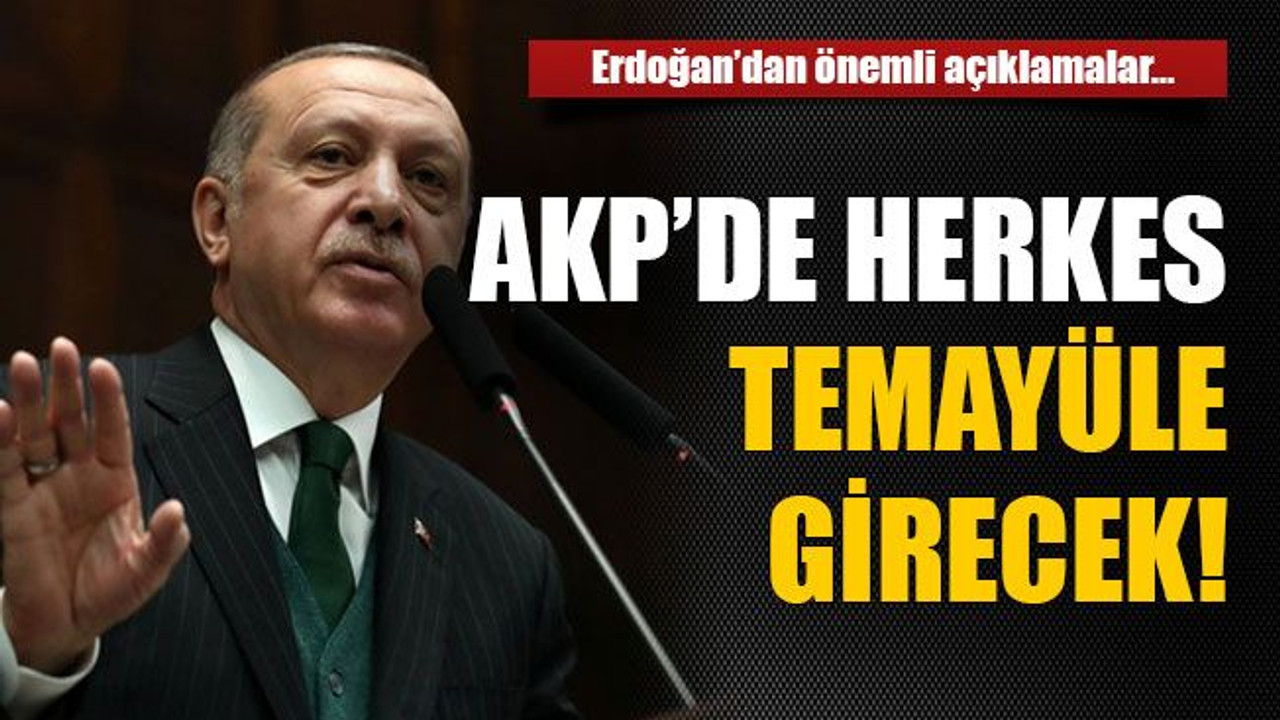 Erdoğan’dan önemli açıklamalar… AKP’de herkes temayüle girecek!