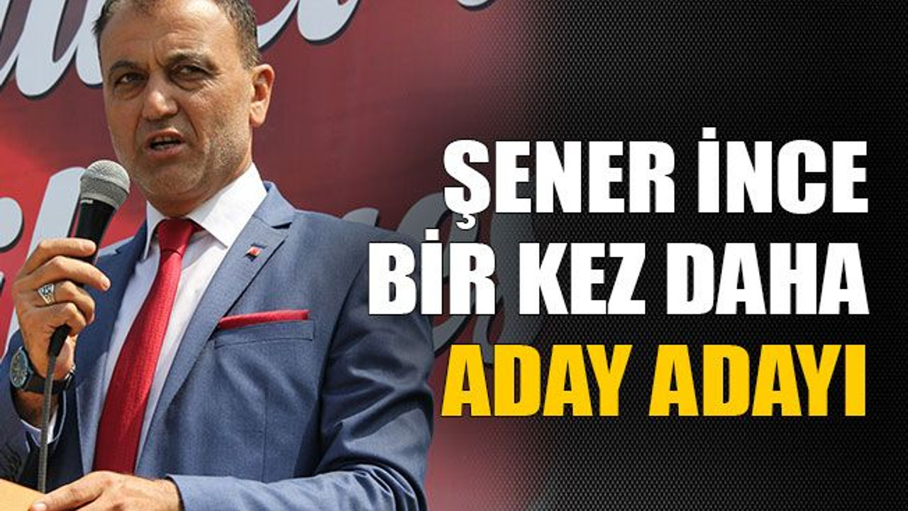 Şener İnce bir kez daha aday adayı