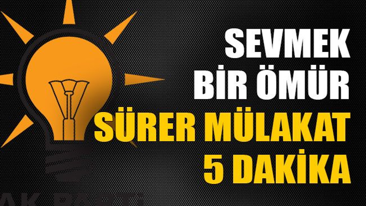 Sevmek bir ömür sürer mülakat 5 dakika