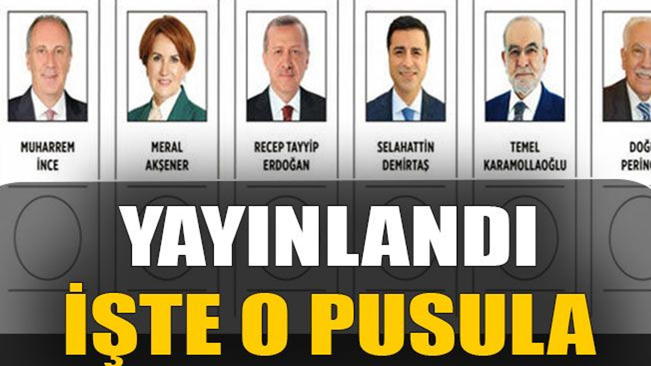 Yayınlandı, işte o pusula