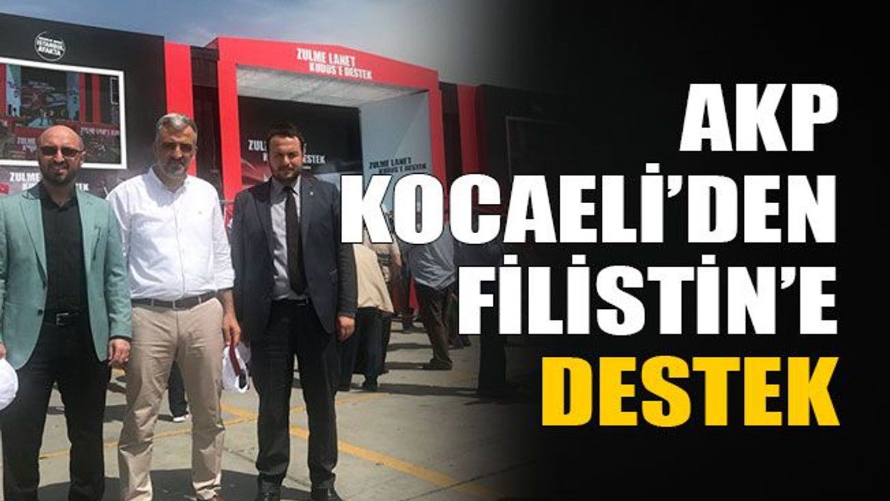 Kocaeli’den Filistin’e destek