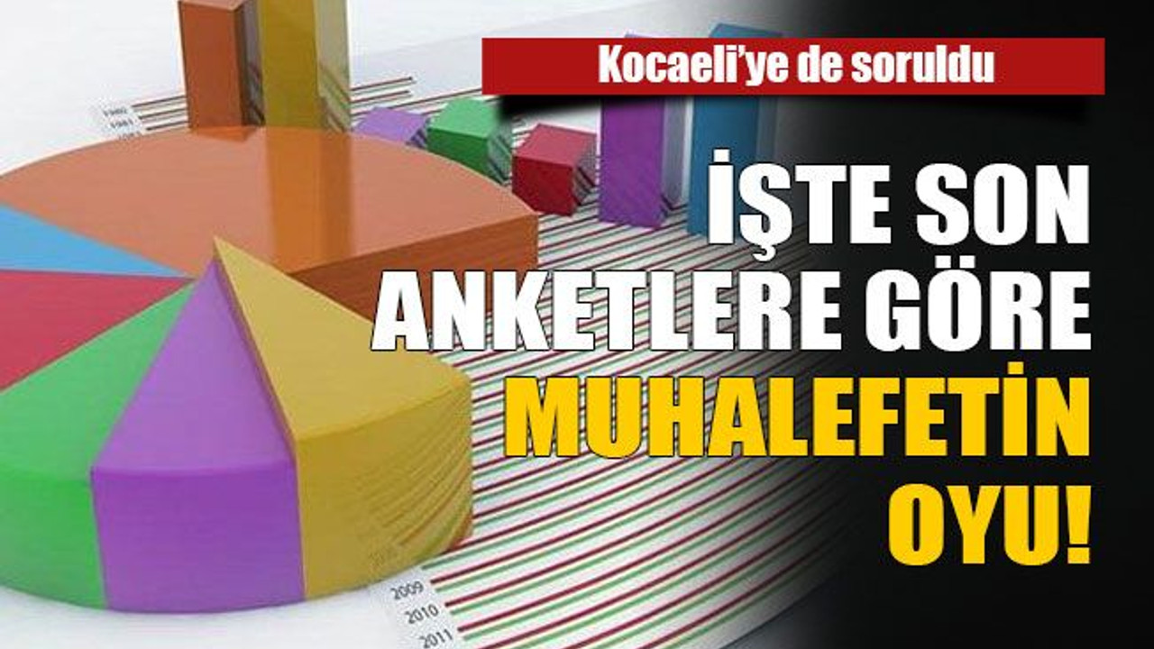 İşte son anketlere göre muhalefetin oyu!