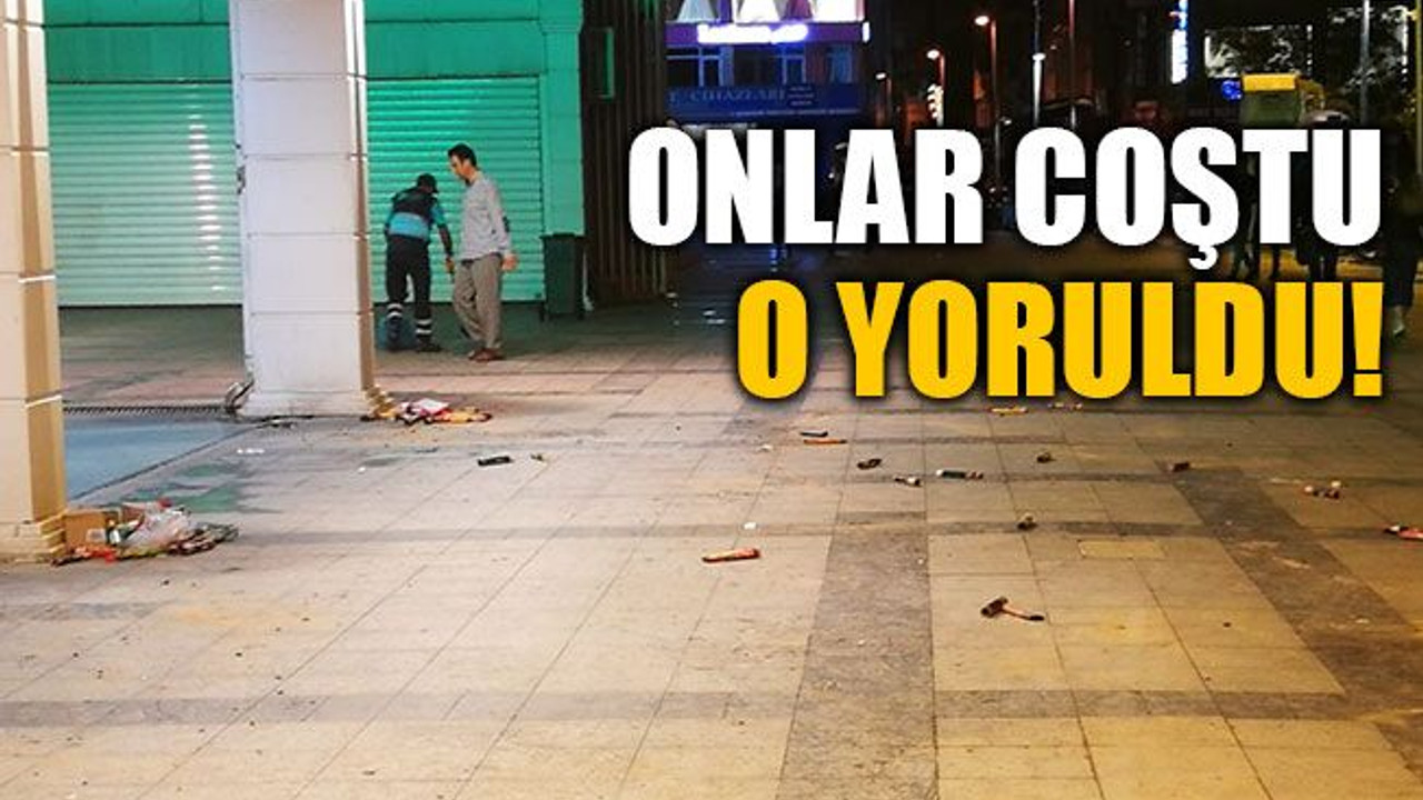 Onlar coştu, o yoruldu!