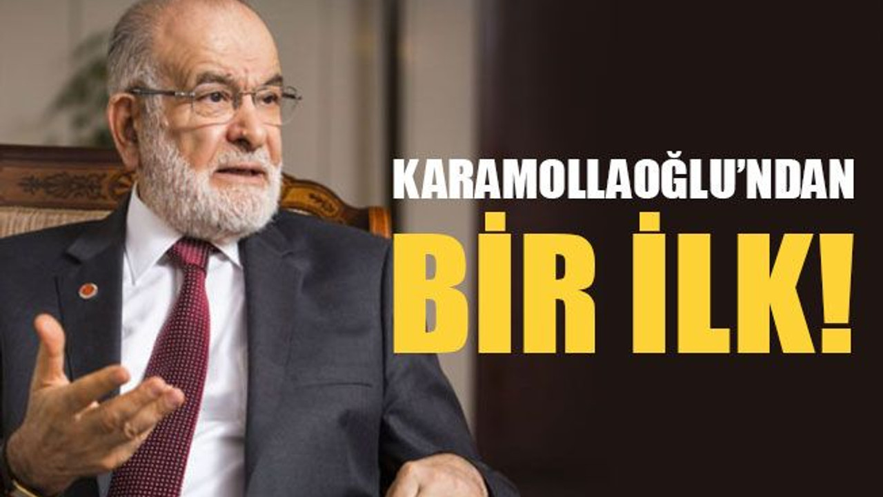 Temel Karamollaoğlu'ndan bir ilk!