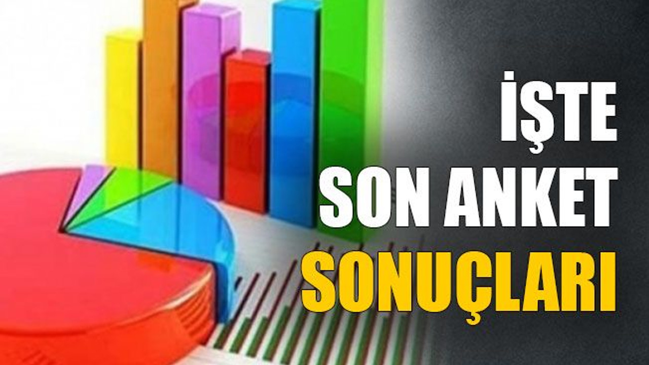 İşte son anket sonuçları