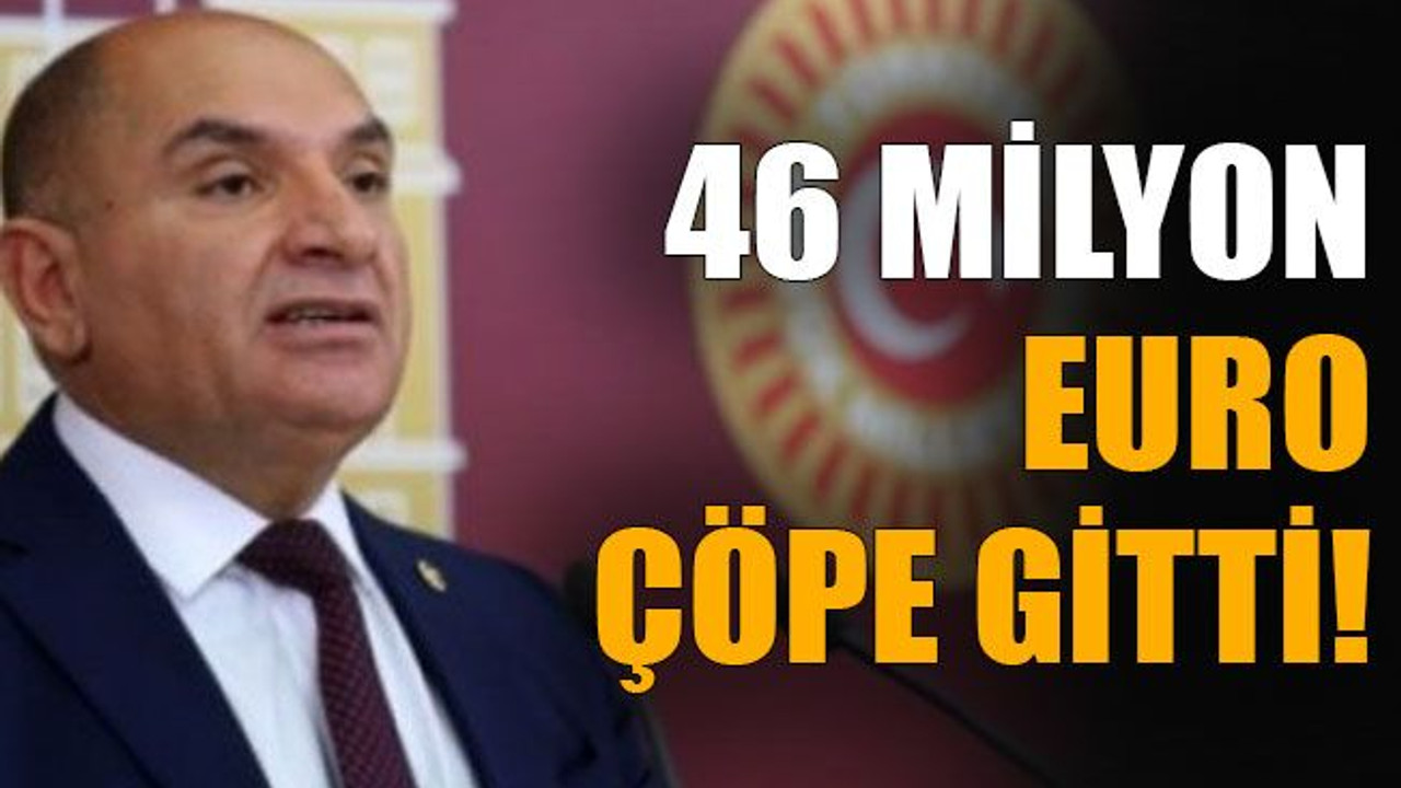 46 Milyon Euro çöpe gitti!