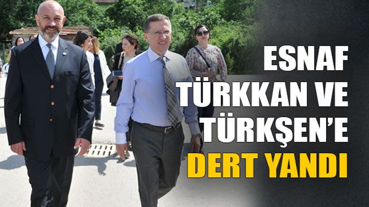 Esnaf Türkkan Ve Türkşen’e dert yandı